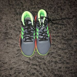 Adidas High Top Sneakers (Orange/Green) US Size 7